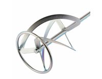  Насадка для миксера, для тяжелых растворов, 160 х 590 мм, оцинкованная, хвостовик резьба М14 Сибртех, фото 3 