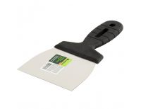  Шпательная лопатка из нержавеющей стали, 100 мм, пластмассовая ручка Сибртех, фото 2 