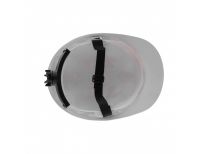  Каска защитная с храповым механизмом, Европласт, белая Россия Сибртех, фото 4 