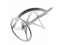  Насадка для миксера, для тяжелых растворов, 140 х 590 мм, оцинкованная, хвостовик резьба М14 Сибртех, фото 3 