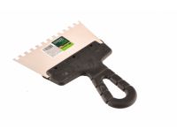  Шпатель из нержавеющей стали, 150 мм, зуб 6 х 6 мм, пластмассовая ручка Сибртех, фото 2 