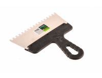  Шпатель из нержавеющей стали, 200 мм, зуб 6 х 6 мм, пластмассовая ручка Сибртех, фото 2 