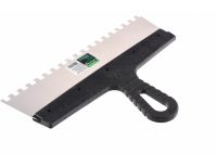  Шпатель из нержавеющей стали, 300 мм, зуб 8 х 8 мм, пластмассовая ручка Сибртех, фото 2 