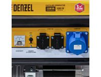  Генератор бензиновый GE 6900, 5.5 кВт, 220 В/50 Гц, 25 л, ручной старт Denzel, фото 15 