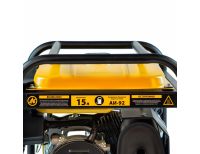  Генератор бензиновый PS 25, 2.5 кВт, 230 В, 15 л, ручной стартер Denzel, фото 9 