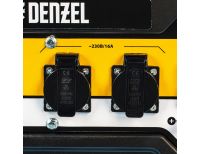  Генератор бензиновый PS 28, 2.8 кВт, 230 В, 15 л, ручной стартер Denzel, фото 15 