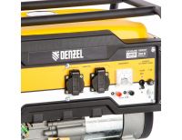 Генератор бензиновый PS 33, 3.3 кВт, 230 В, 15 л, ручной стартер Denzel, фото 2 