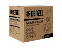  Генератор бензиновый PS 55 EA, 5.5 кВт, 230 В, 25 л, коннектор автоматики, электростартер Denzel, фото 8 