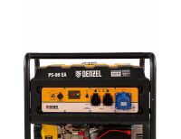  Генератор бензиновый PS 80 EA, 8.0 кВт, 230 В, 25 л, коннектор автоматики, электростартер Denzel, фото 4 