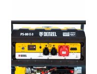  Генератор бензиновый PS 80 E-3, 6.6 кВт, 400 В, 25 л, электростартер Denzel, фото 8 