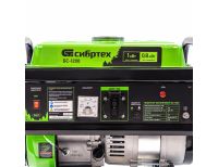  Генератор бензиновый БС-1200, 1 кВт, 230 В, четырехтактный, 5.5 л, ручной стартер Сибртех, фото 8 