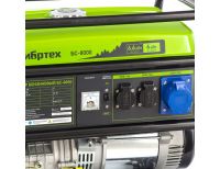  Генератор бензиновый БС-8000, 6,6 кВт, 230В, четырехтактный, 25 л, ручной стартер Сибртех, фото 9 