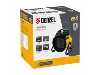  Тепловая пушка, керамический нагреватель (тепловентилятор) DHC 2-100, 230 В, 0.025/1/2 кВт Denzel, фото 7 