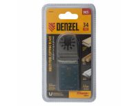  Насадка для МФИ режущая пазовая прямая, HCS, по дереву, ламинату 34 х 2.5 мм, крупный зуб Denzel, фото 6 