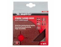  Круги фибровые 5 шт, Р 80, 115 х 22 mm Matrix, фото 4 