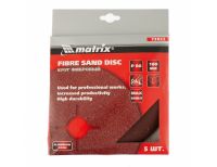  Круги фибровые 5 шт, Р 80, 180 х 22 mm Matrix, фото 2 
