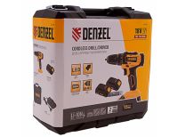  Дрель-шуруповерт аккумуляторная CDL-18-02BM, Li-Ion, 18 В, 2 аккумулятор Denzel, фото 9 