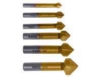  Набор зенковок, HSS, M3-M10, 6 шт, металл. кейс Denzel, фото 2 