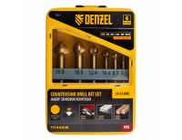  Набор зенковок, HSS, M3-M10, 6 шт, металл. кейс Denzel, фото 4 