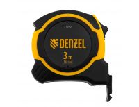  Рулетка 3м х 16мм, двухкомп. корпус, магнитный обрезиненный зацеп Denzel, фото 2 