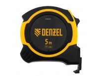  Рулетка 5м х 19мм, двухкомп. корпус, магнитный обрезиненный зацеп Denzel, фото 2 