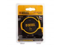  Рулетка 5м х 19мм, двухкомп. корпус, магнитный обрезиненный зацеп Denzel, фото 7 