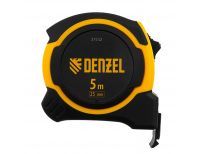  Рулетка 5м х 25мм, двухкомп. корпус, магнитный обрезиненный зацеп Denzel, фото 2 