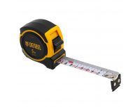  Рулетка 5м х 25мм, двухкомп. корпус, магнитный обрезиненный зацеп Denzel, фото 4 