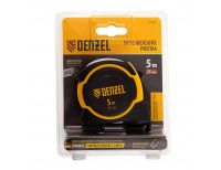  Рулетка 5м х 25мм, двухкомп. корпус, магнитный обрезиненный зацеп Denzel, фото 7 