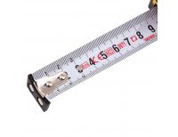  Рулетка 8м х 25мм, двухкомп. корпус, магнитный обрезиненный зацеп Denzel, фото 6 