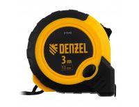  Рулетка 3м х 13мм, двухкомп. корпус, кнопка-пауза Denzel, фото 2 