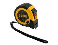  Рулетка 5м х 19мм, двухкомп. корпус, кнопка-пауза Denzel, фото 5 
