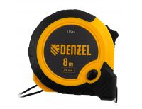  Рулетка 8м х 25мм, двухкомп. корпус, кнопка-пауза Denzel, фото 2 