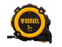  Рулетка 5м х 19мм, автоматич. фиксац., нейлон. покрытие, магнит. зацеп, двухстор. разметка Denzel, фото 3 