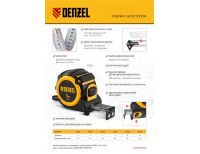  Рулетка 5м х 19мм, автоматич. фиксац., нейлон. покрытие, магнит. зацеп, двухстор. разметка Denzel, фото 7 