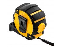  Рулетка 5м х 25мм, автоматич. фиксац., нейлон. покрытие, магнит. зацеп, двухстор. разметка Denzel, фото 2 