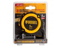  Рулетка 5м х 25мм, автоматич. фиксац., нейлон. покрытие, магнит. зацеп, двухстор. разметка Denzel, фото 6 