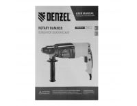  Перфоратор электрический RHH-800-26, SDS-plus, 800 Вт, 3 Дж, 3 плюс 1 реж. Denzel, фото 14 