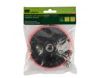  Насадка для дрели и УШМ с липучкой, 125 мм, с адаптером c М14 на d8 Сибртех, фото 5 