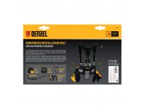  Пояс монтажника усиленный, с лямками, сумки поясные, держатель для молотка Denzel, фото 10 