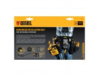  Пояс монтажника усиленный, с лямками, сумки поясные, держатель для молотка Denzel, фото 11 