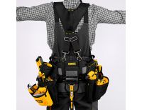  Пояс монтажника усиленный, с лямками, сумки поясные, держатель для молотка Denzel, фото 13 