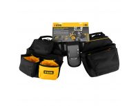  Пояс монтажника усиленный, с лямками, сумки поясные, держатель для молотка Denzel, фото 2 