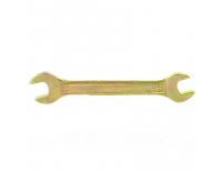  Ключ рожковый, 10 х 11 мм, желтый цинк Сибртех, фото 1 