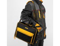  Сумка для инструмента, 400х170х300 мм, 3 отделения, 28 карманов, наплечный ремень Denzel, фото 11 