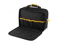  Сумка для инструмента, 400х170х300 мм, 3 отделения, 28 карманов, наплечный ремень Denzel, фото 5 