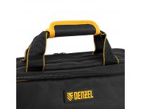  Сумка для инструмента, 400х170х300 мм, 3 отделения, 28 карманов, наплечный ремень Denzel, фото 6 