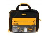  Сумка для инструмента, 400х170х300 мм, 3 отделения, 28 карманов, наплечный ремень Denzel, фото 9 