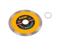  Диск алмазный отрезной 125 х 22,2 мм, сплошной, супертонкий, горячий пресс, мокрое резание Denzel, фото 4 