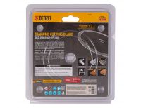  Диск алмазный отрезной 125 х 22,2 мм, сплошной, супертонкий, горячий пресс, мокрое резание Denzel, фото 6 